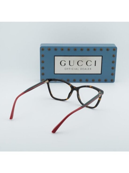 Gucci GG1989O 002 Square Eyeglasses - Havana 56mm main image 11